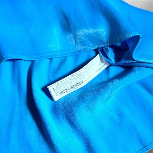 Zara Dress Icy Blue! Long Sleeves Mini Size M NWT - Picture 7 of 9